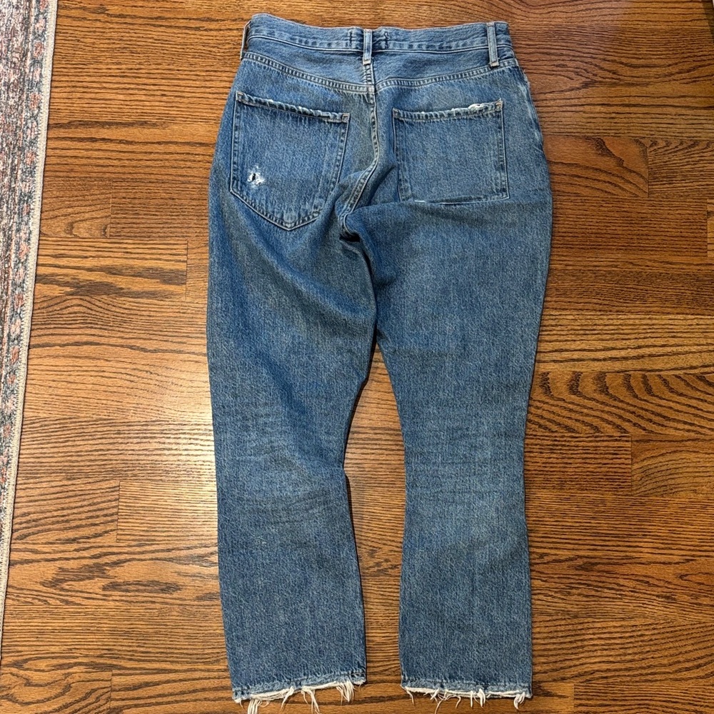 Agolde Riley Denim Button-Fly Jeans - Picture 2 of 3